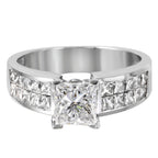 18KT White Gold 2.02ctw Diamond Engagement Ring Size 6.75 L944