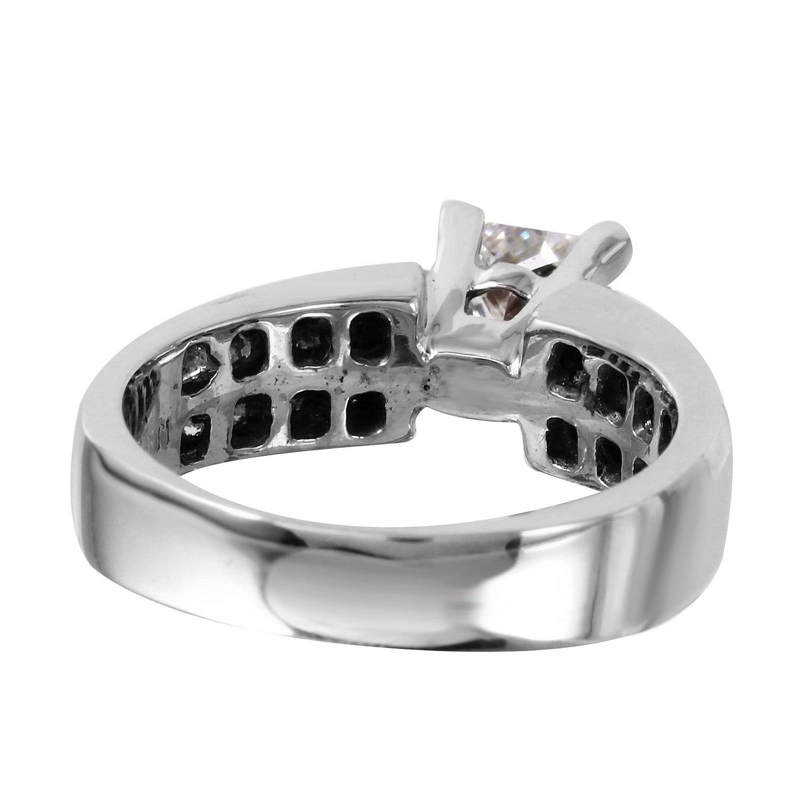 18KT White Gold 2.02ctw Diamond Engagement Ring Size 6.75 L944