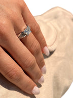 18KT White Gold 2.02ctw Diamond Engagement Ring Size 6.75 L944